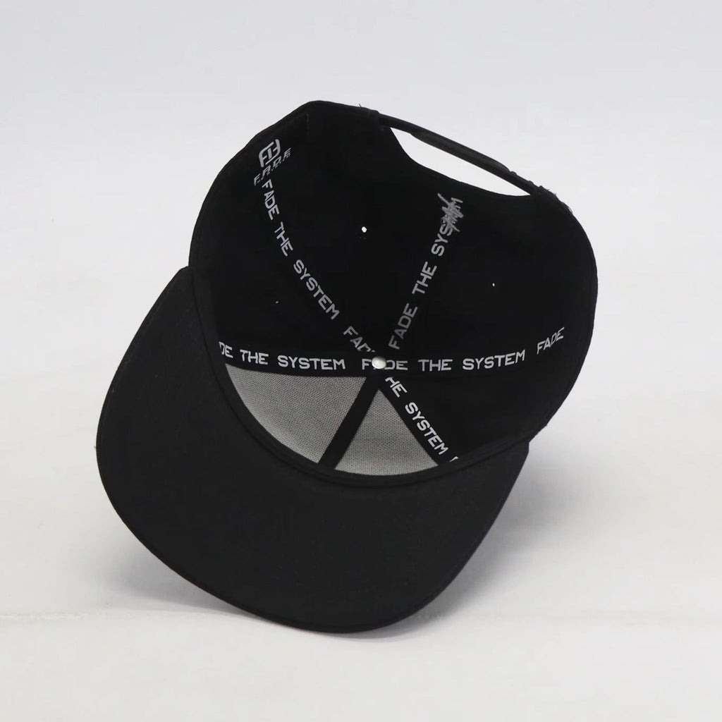 FADE THE SYSTEM KIDS BLACK A-FRAME HAT