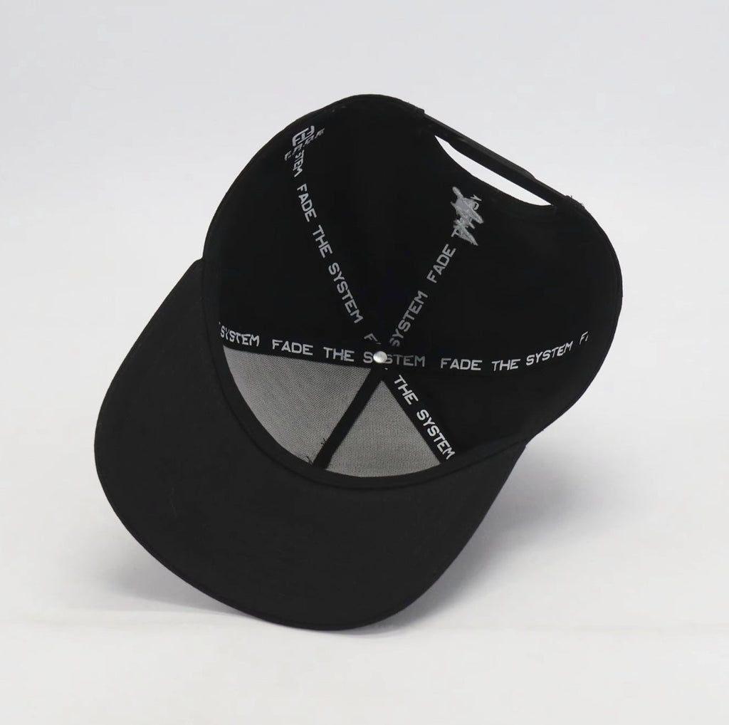 FADE THE SYSTEM BLACK DEEP FIT A-FRAME HAT