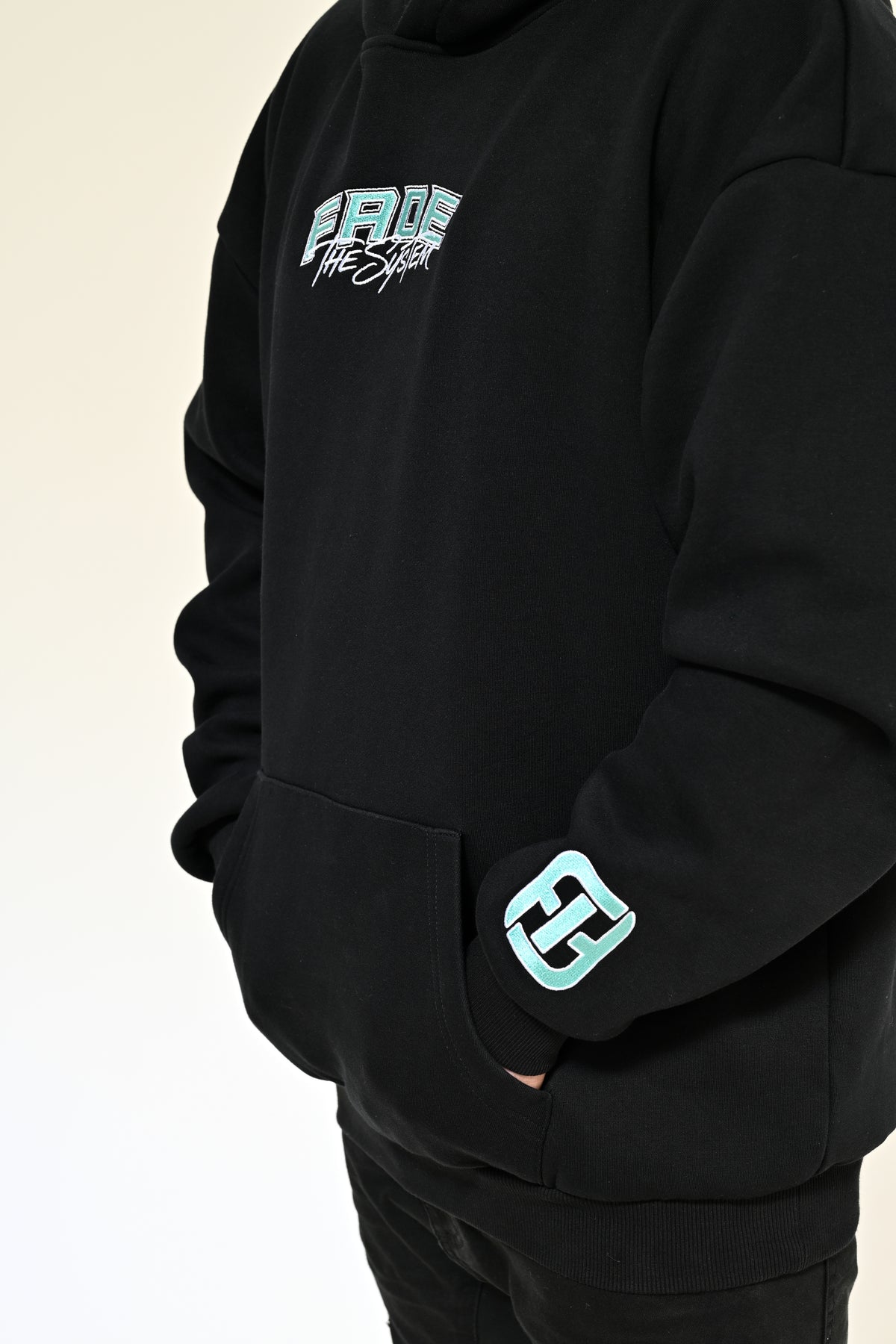 FADE THE SYSTEM STATEMENT SERIES HOODIE - TEAL