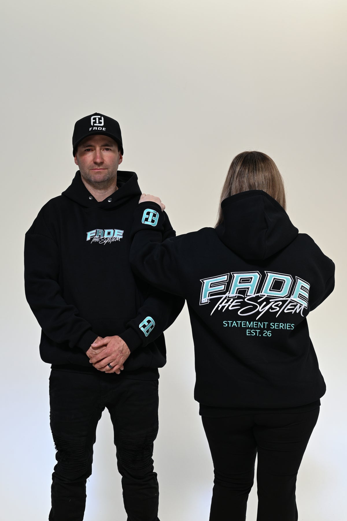 FADE THE SYSTEM STATEMENT SERIES HOODIE - TEAL