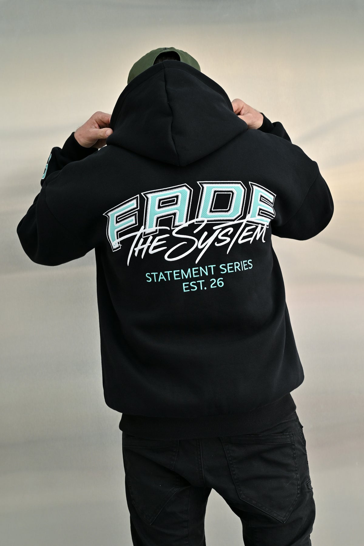 FADE THE SYSTEM STATEMENT SERIES HOODIE - TEAL